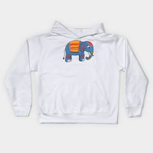 A Colorful Elephant Kids Hoodie